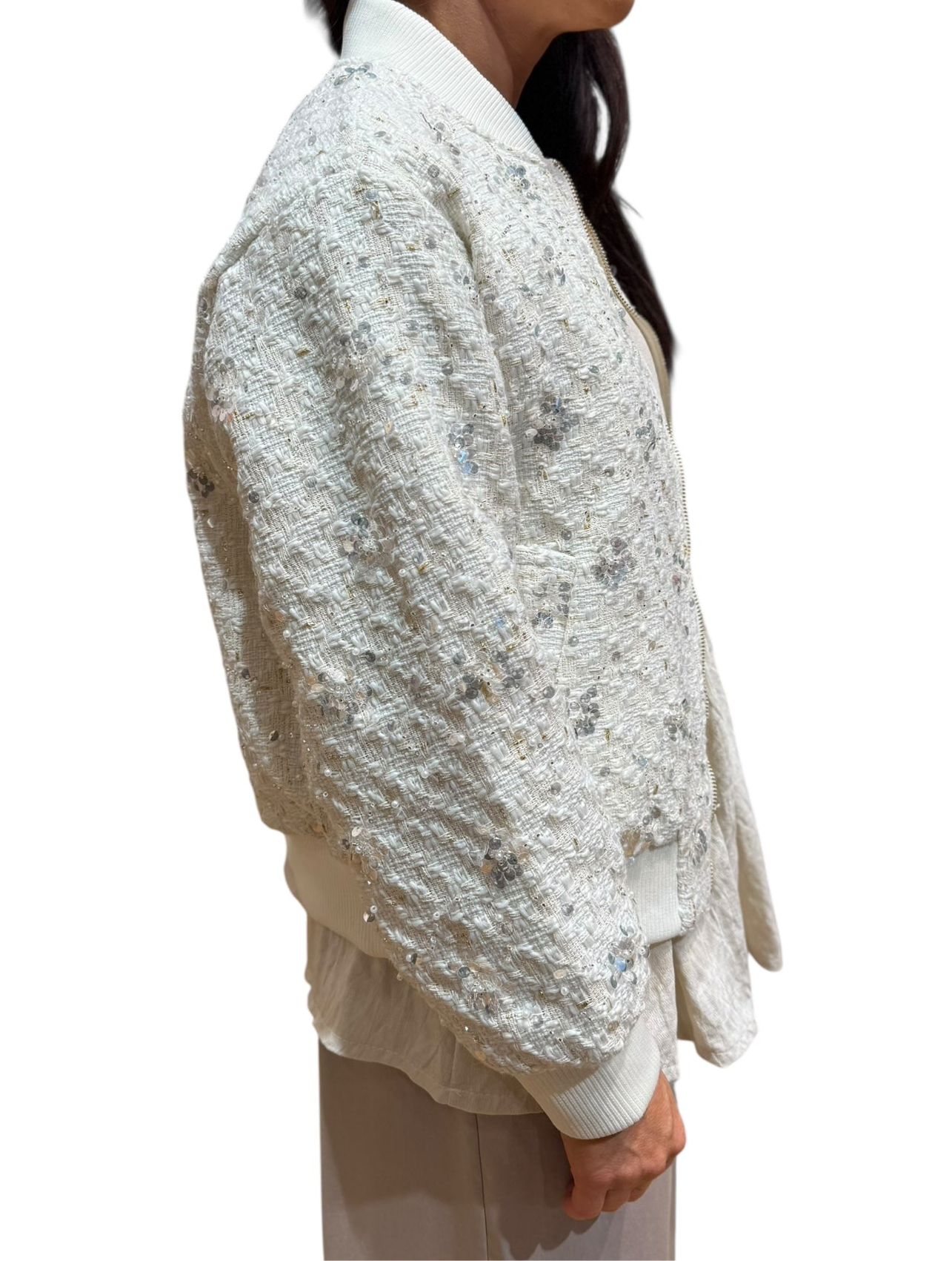 Sequin Tweed Jacket
