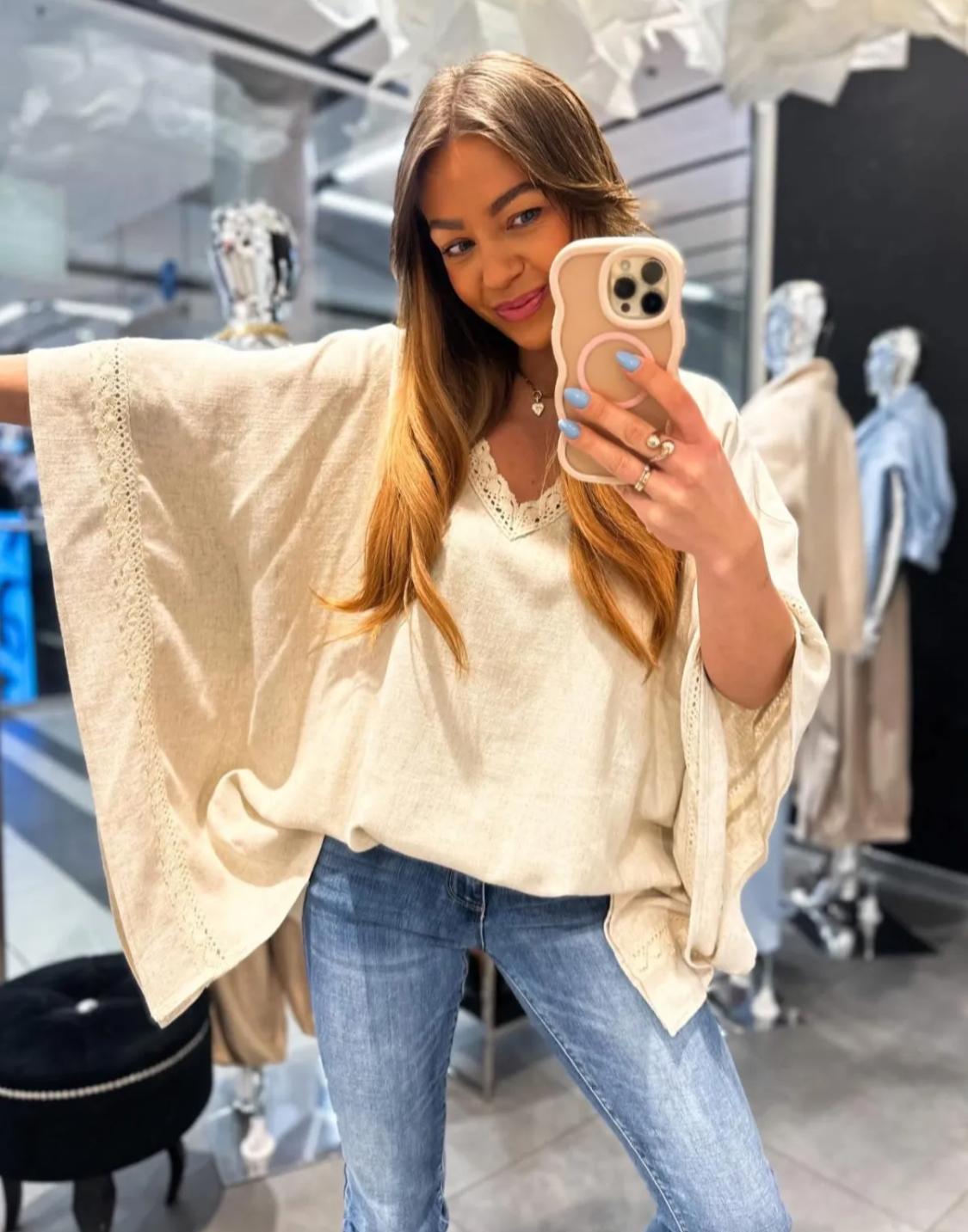 Hannah Batwing Top