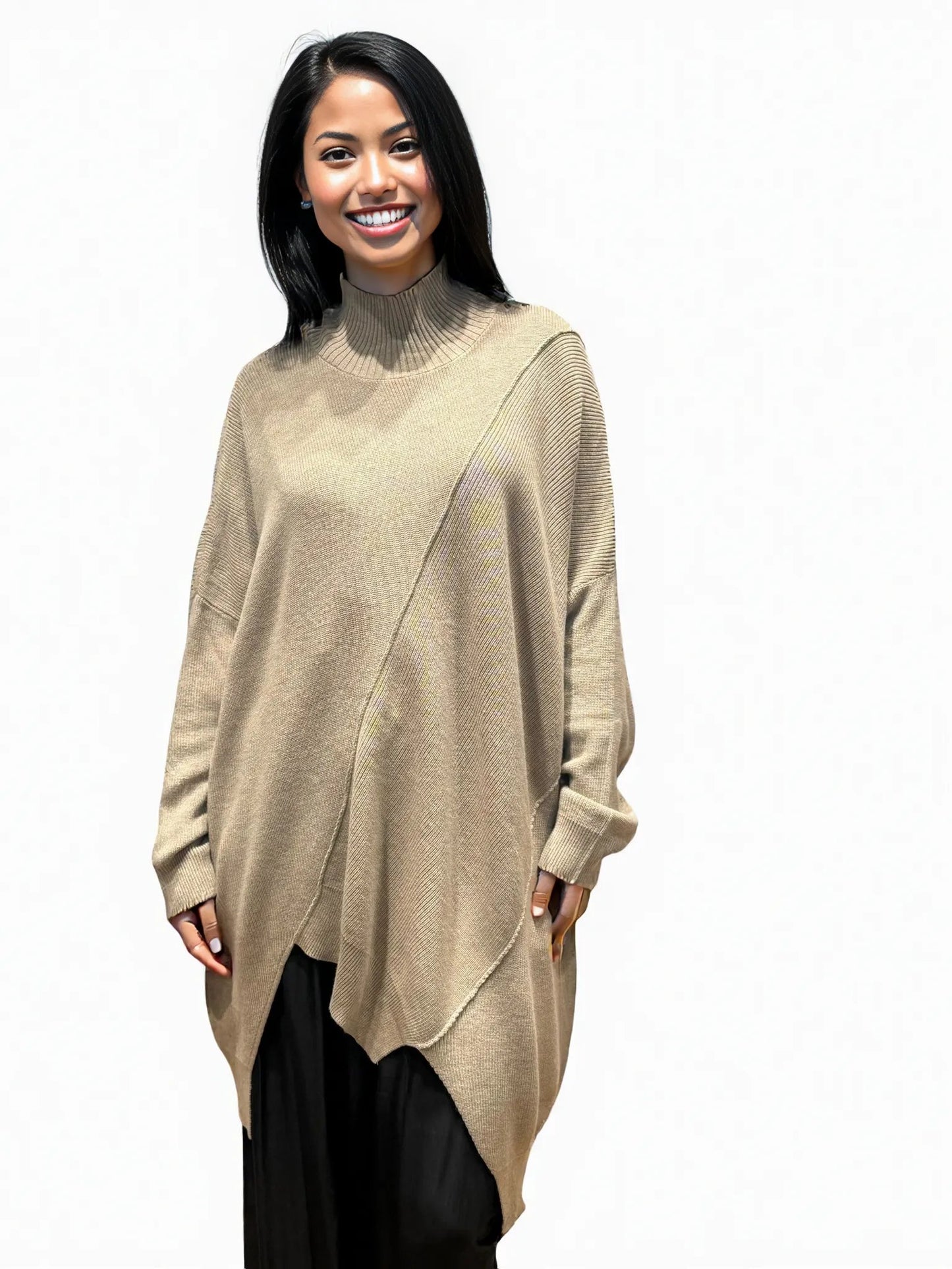 Asymmetrical Knitted Jumper