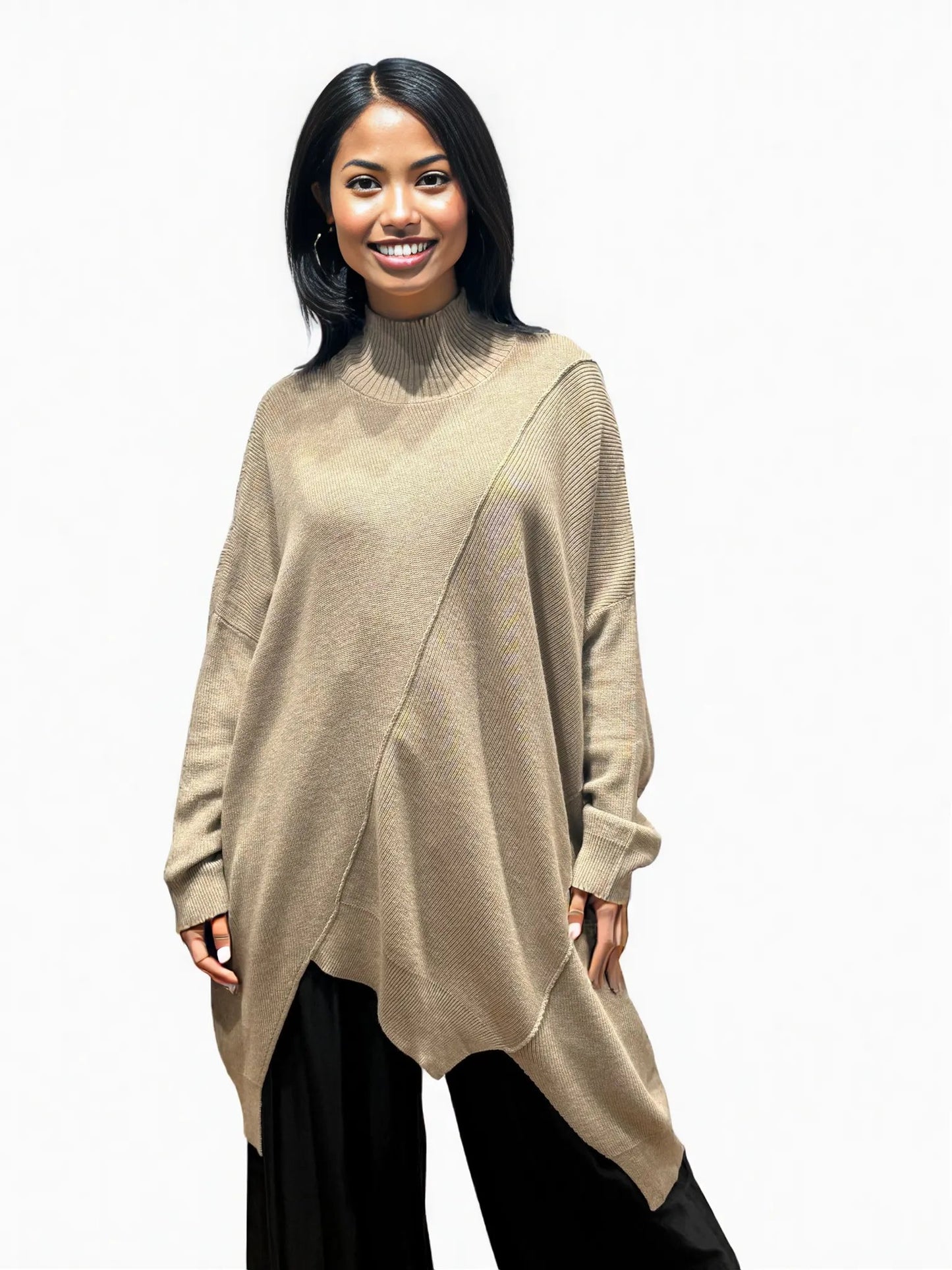 Asymmetrical Knitted Jumper
