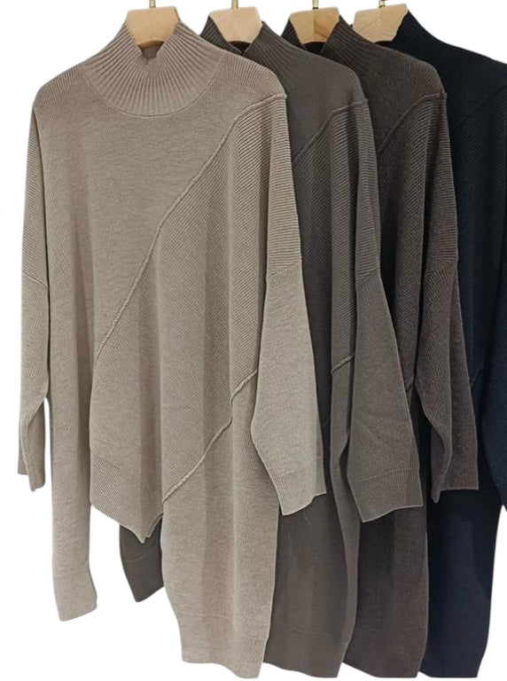 Asymmetrical Knitted Jumper