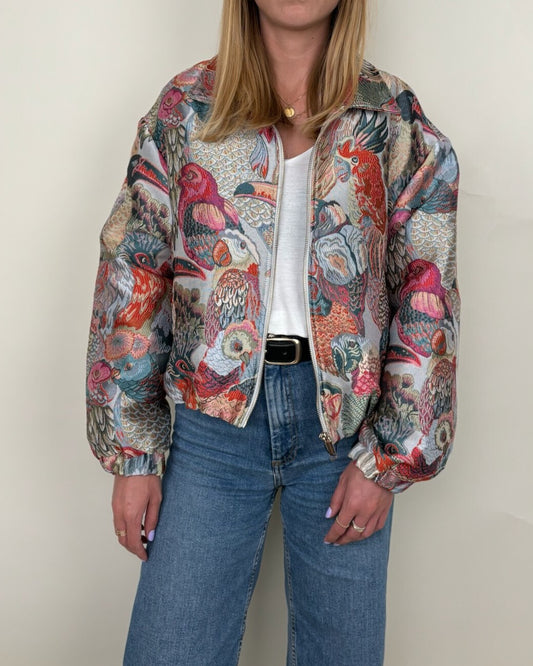 Jacquard Bomber Jacket