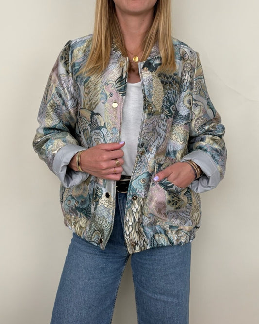 Tropical Jacquard Jacket
