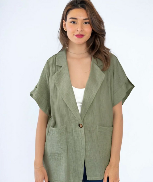 Blazer Style Shirt