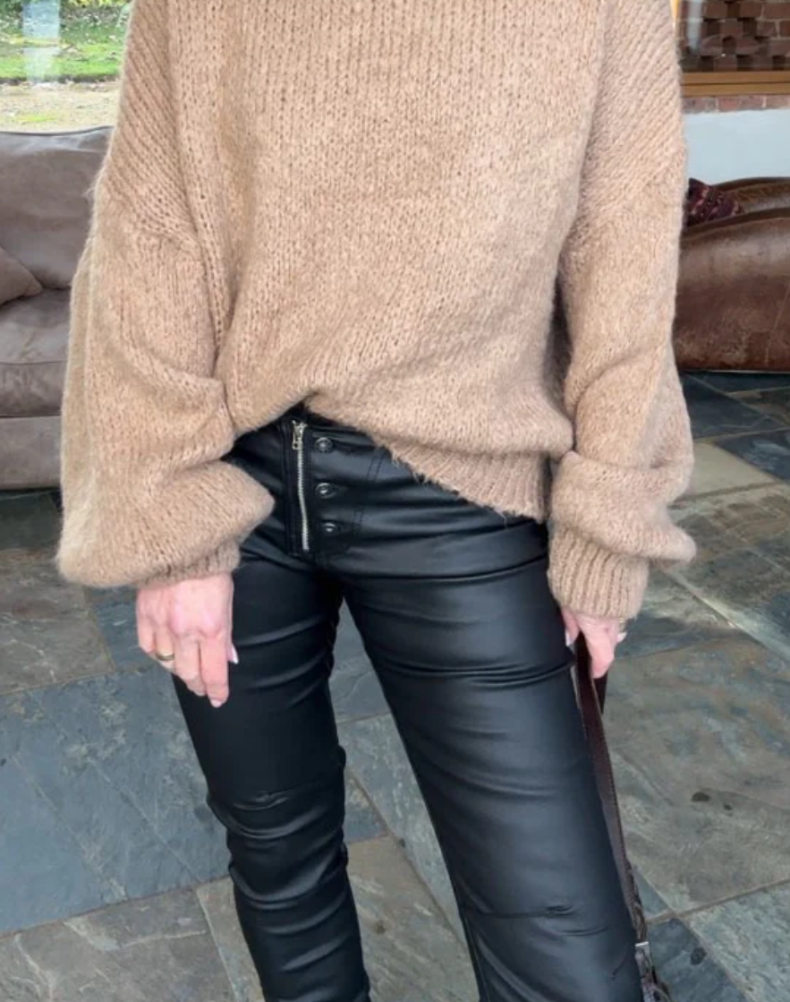 Leather Look Skinnies