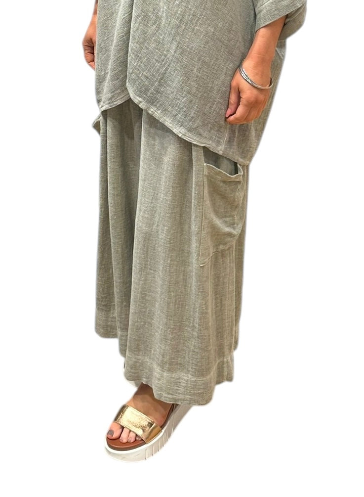 Jilly Linen Wide-Leg