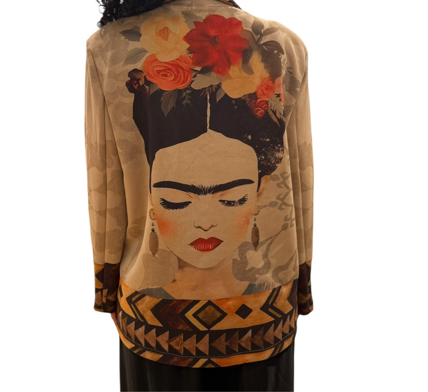 Frida Kahlo Suede Blazer