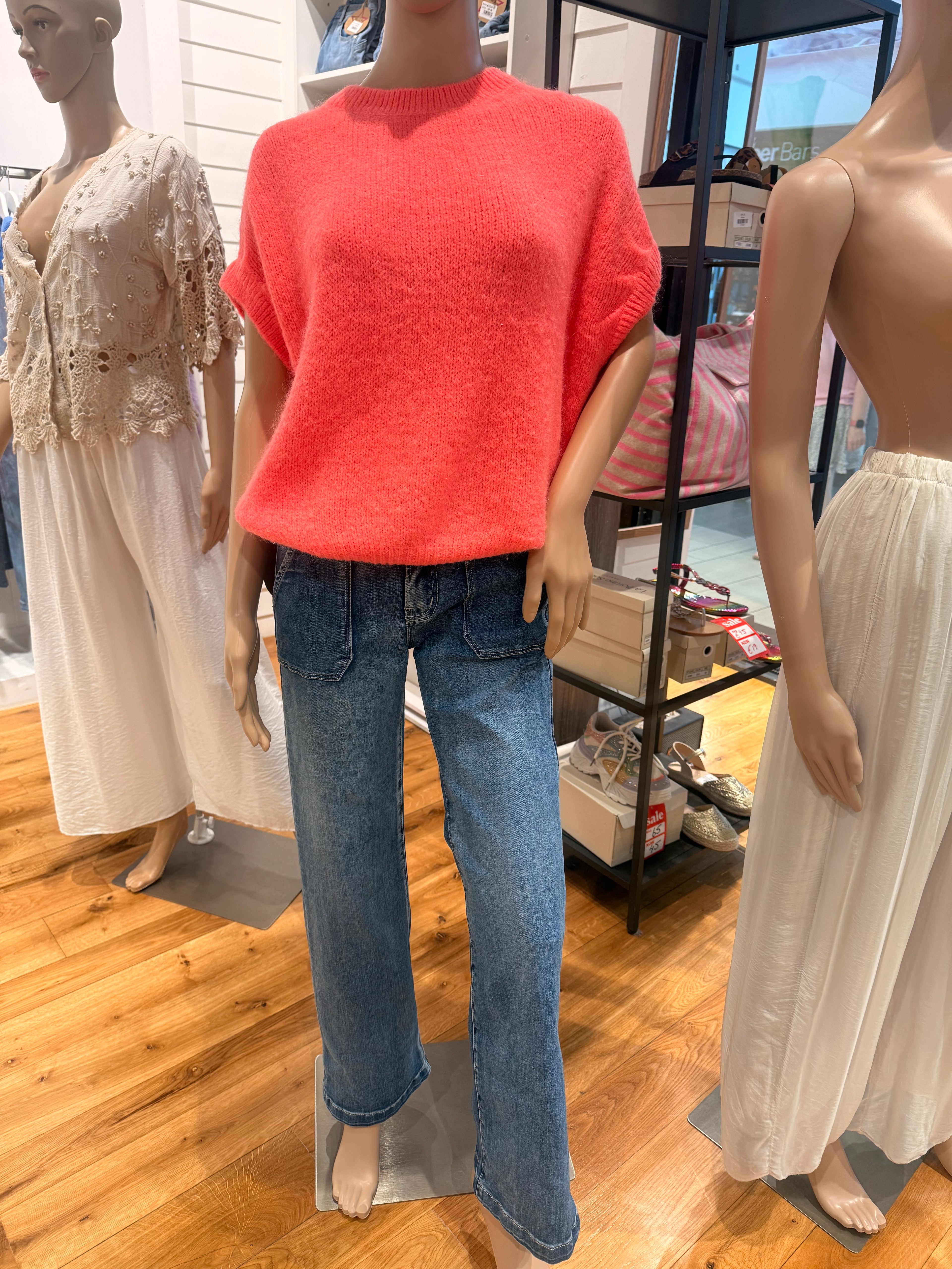 Neon Mohair Sleeveless Jumper