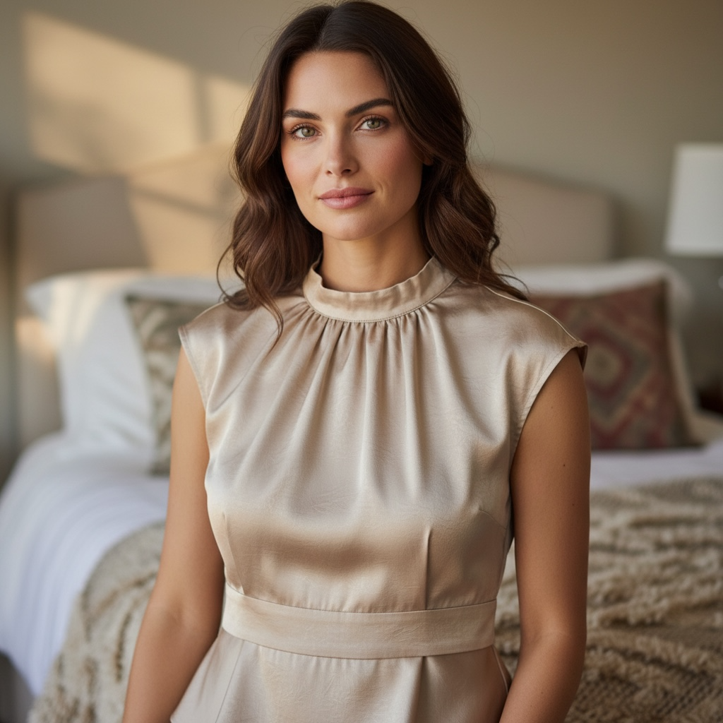 Claudia Satin Top