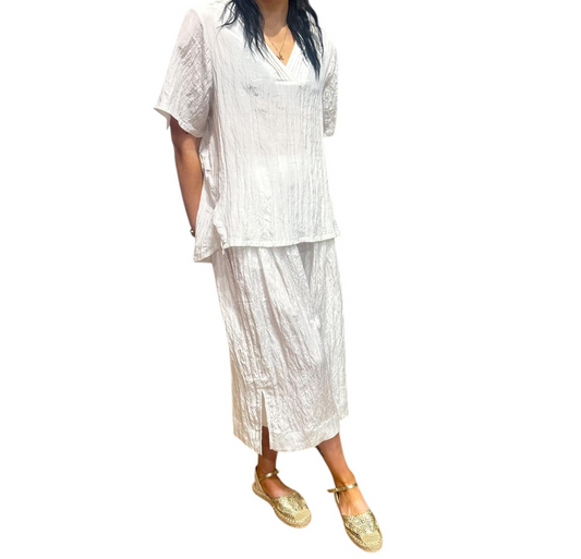 Alice Textured Cropped Palazzos