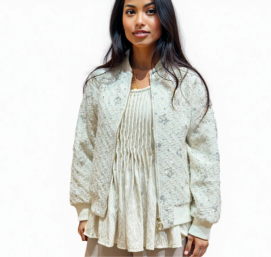 Sequin Tweed Jacket