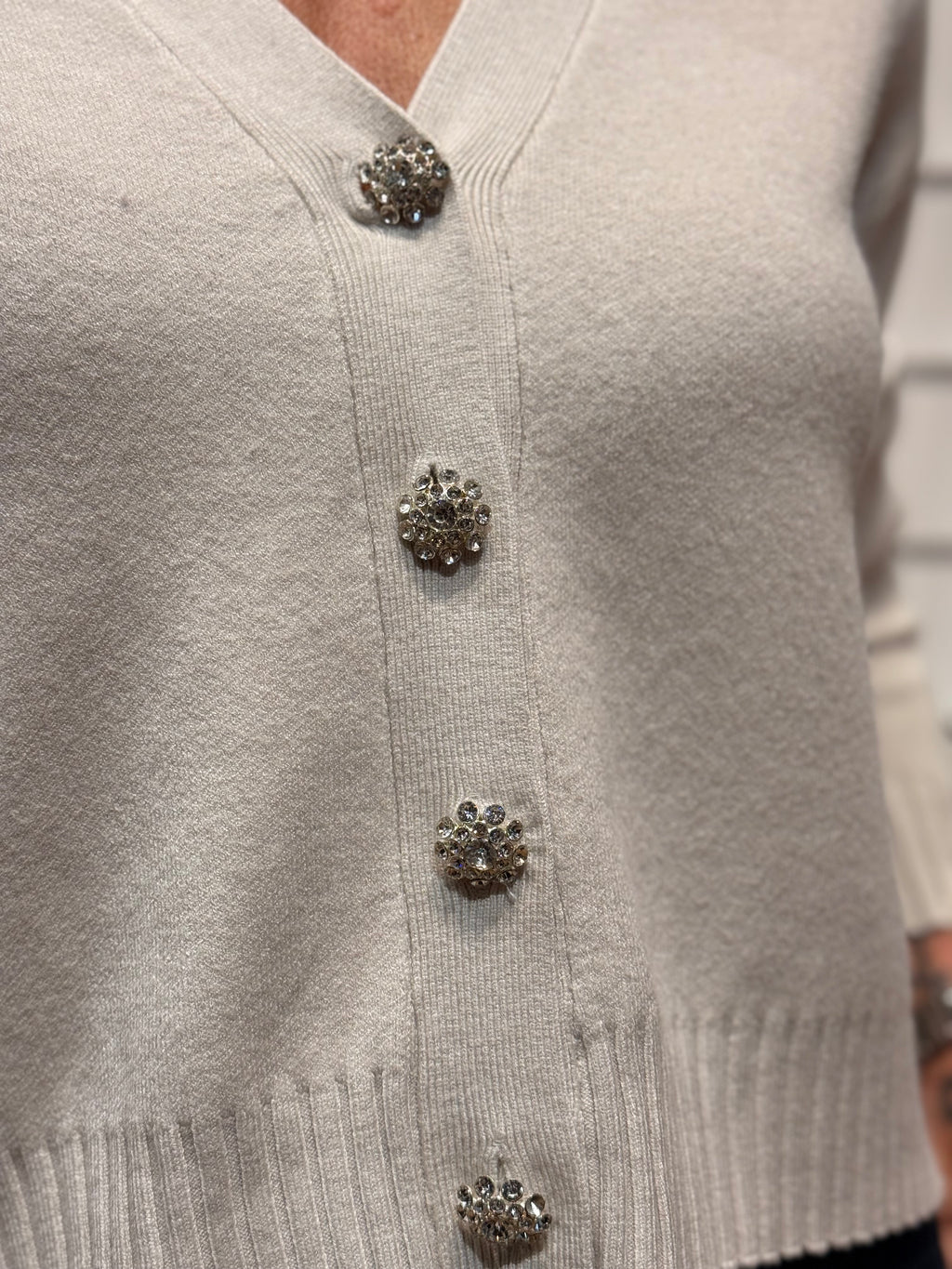 Diana Diamond Button Cardigan