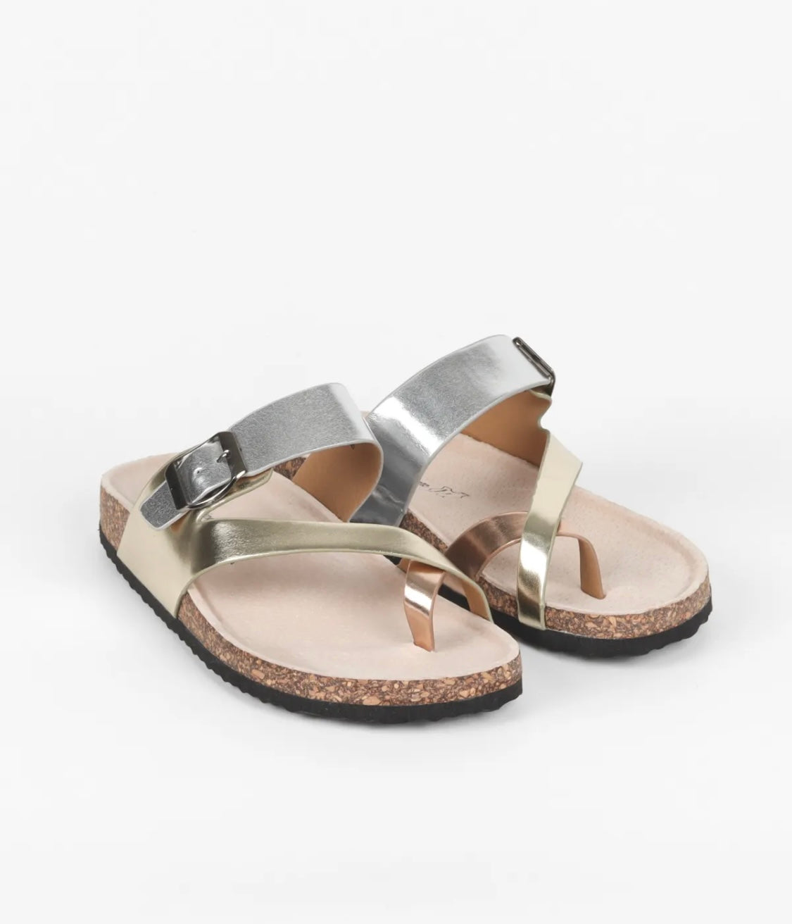 Silver, Gold & Rose Sandal