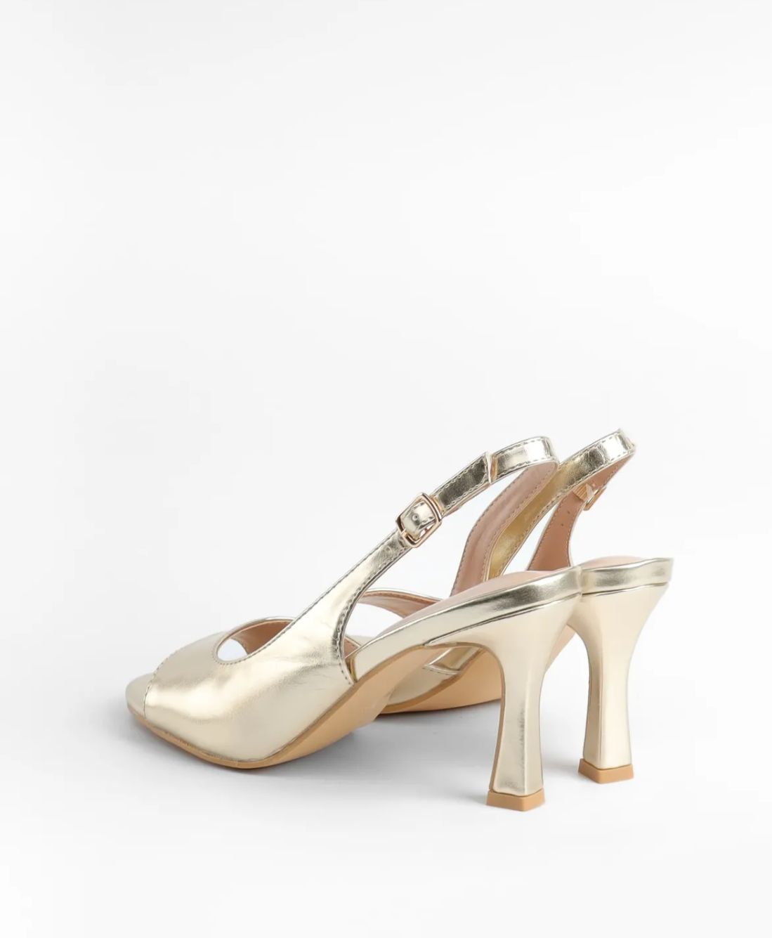 Low-Heel slingback Peep Toe