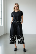 Gallery Embroidered Wide-Legs