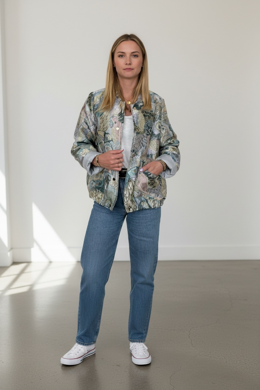 Tropical Jacquard Jacket