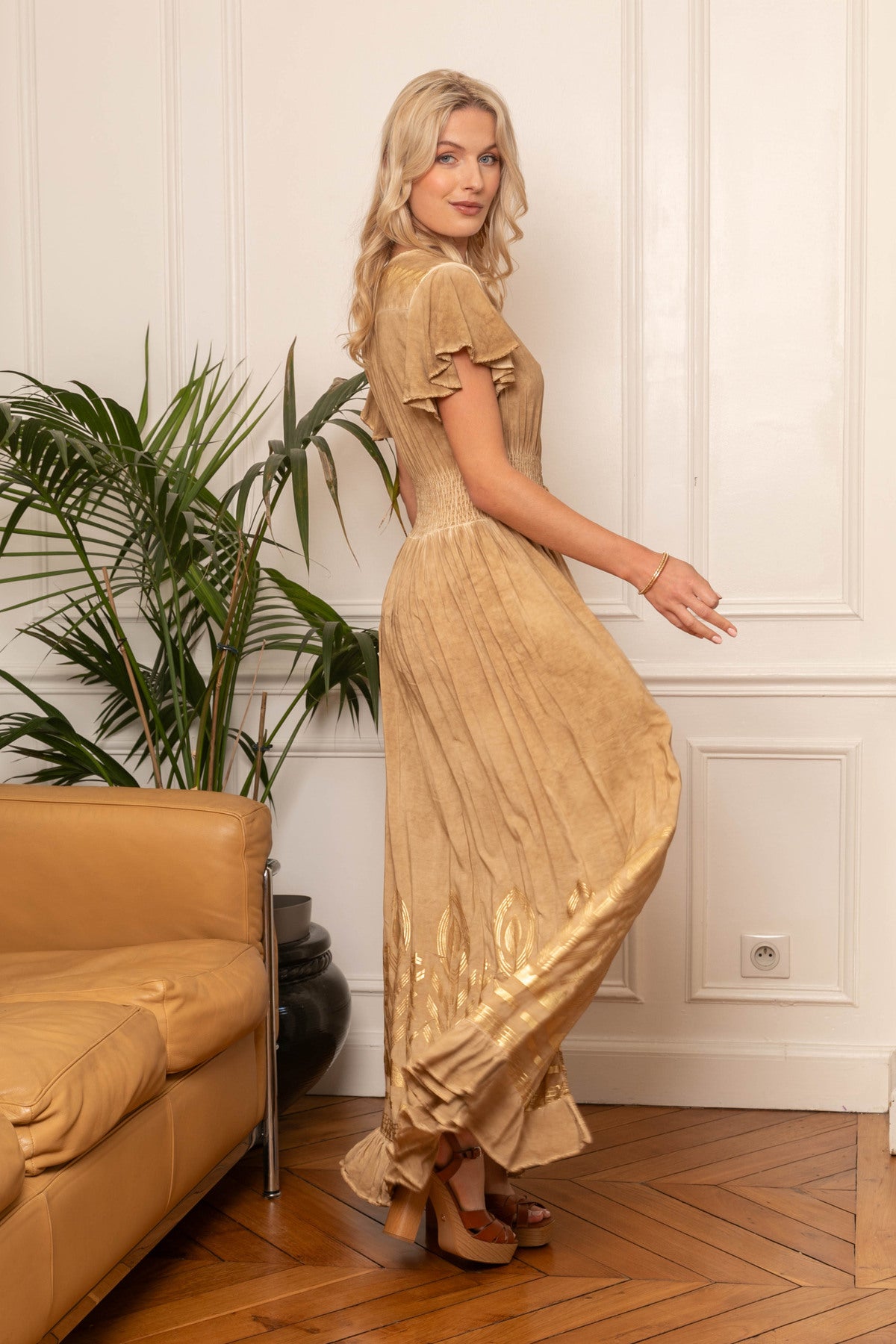 Godess Gold Dress