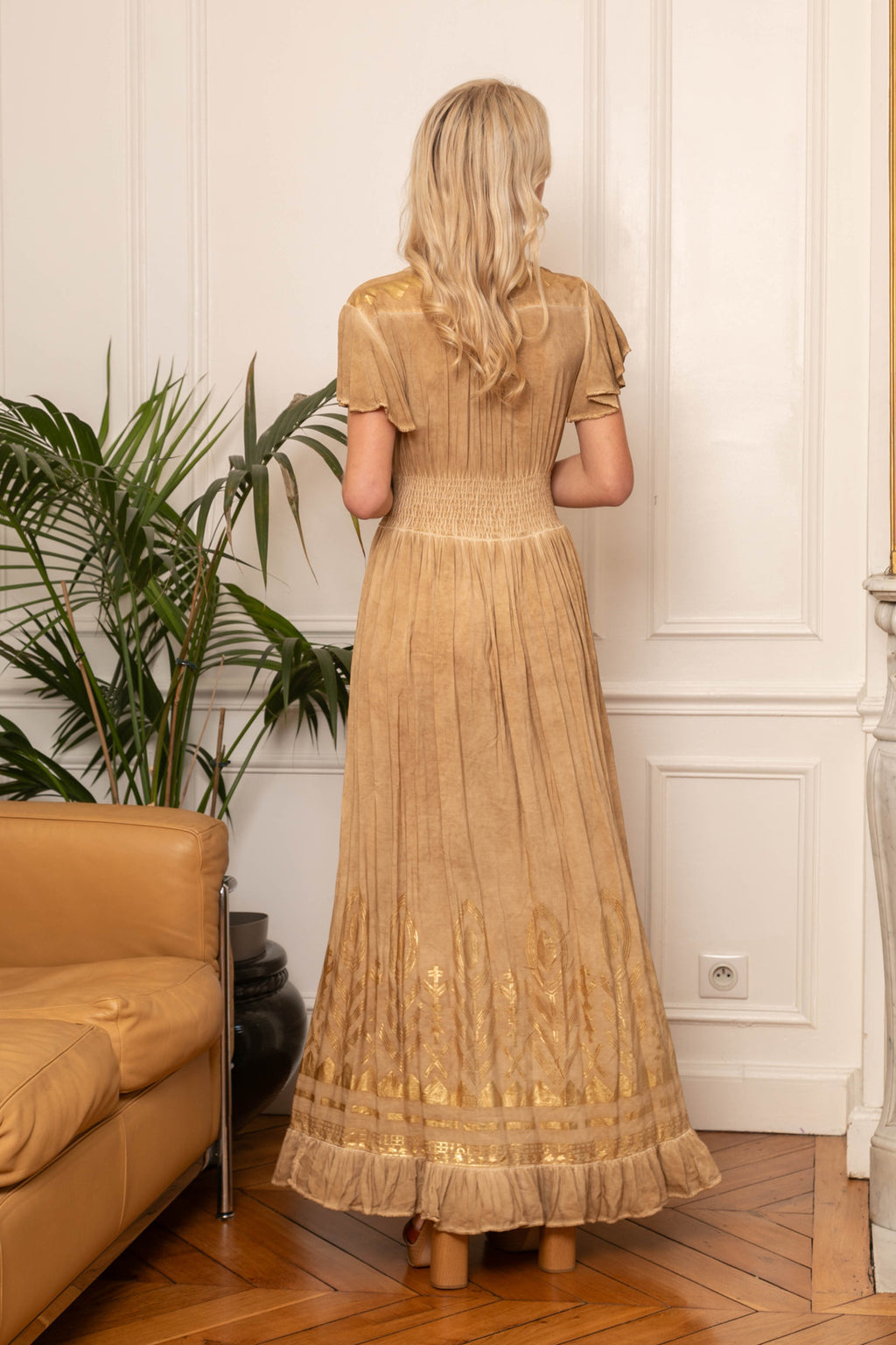 Godess Gold Dress