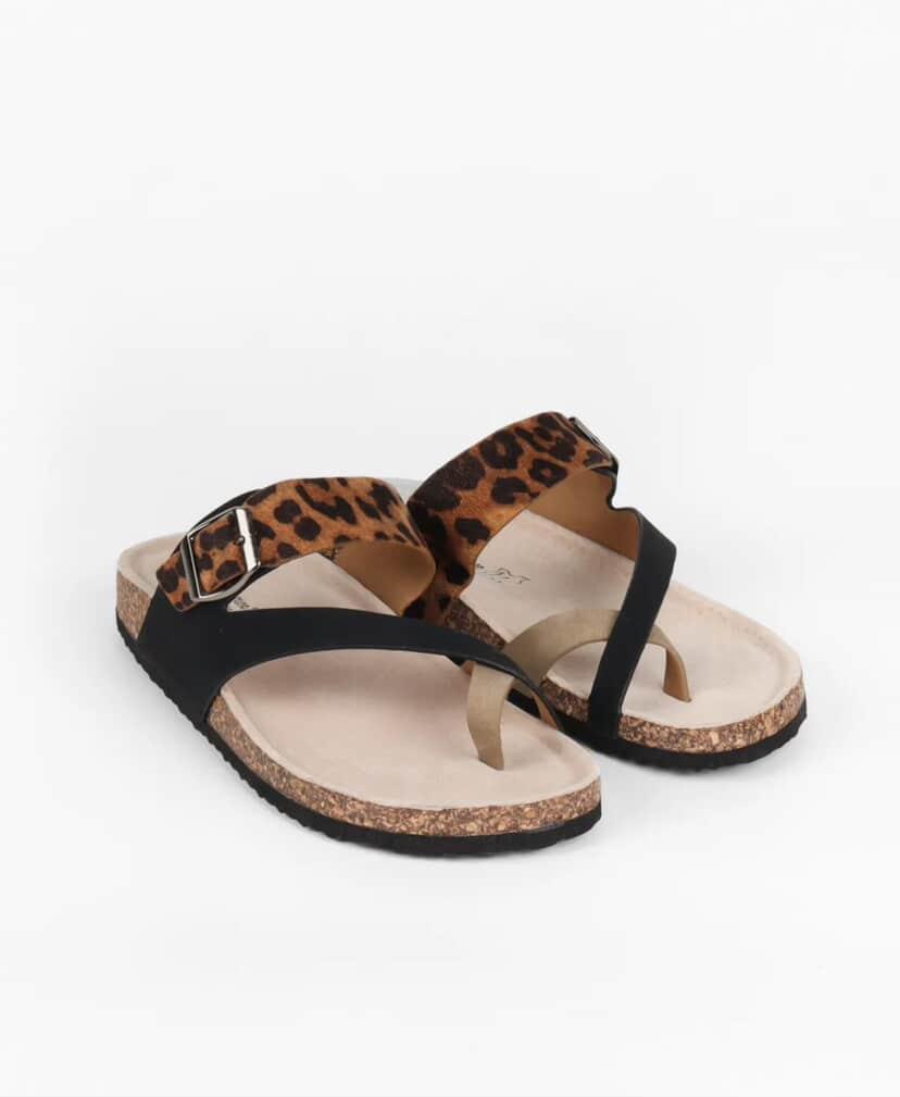Luna Leopard Print Sandal
