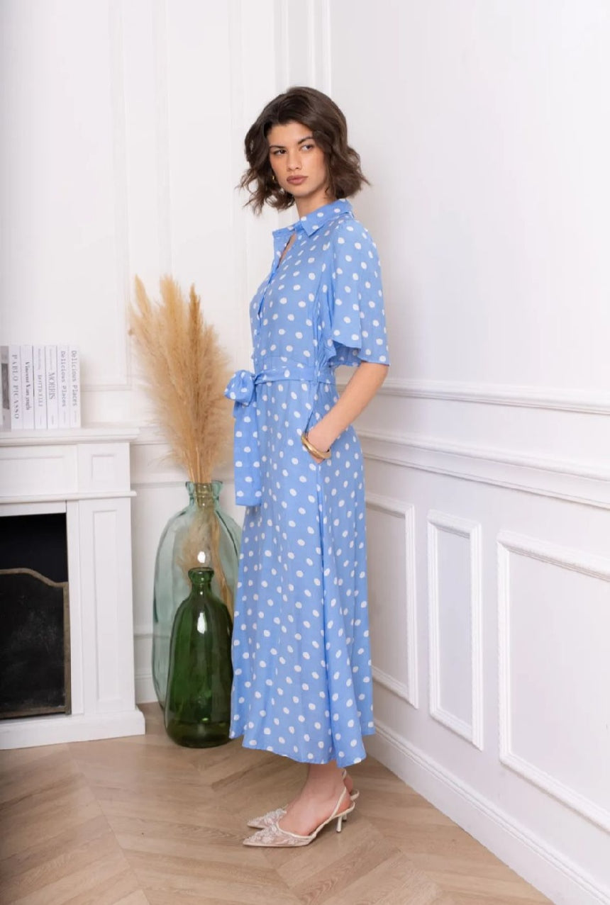Paula Poka Dot Dress