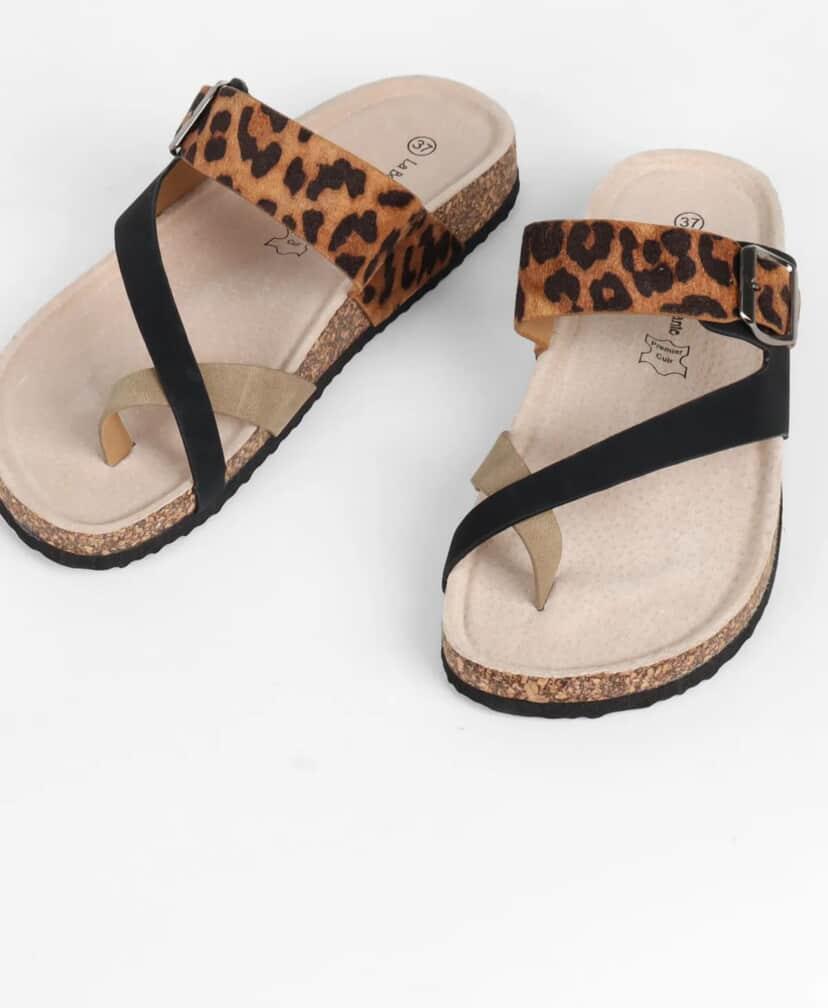 Luna Leopard Print Sandal