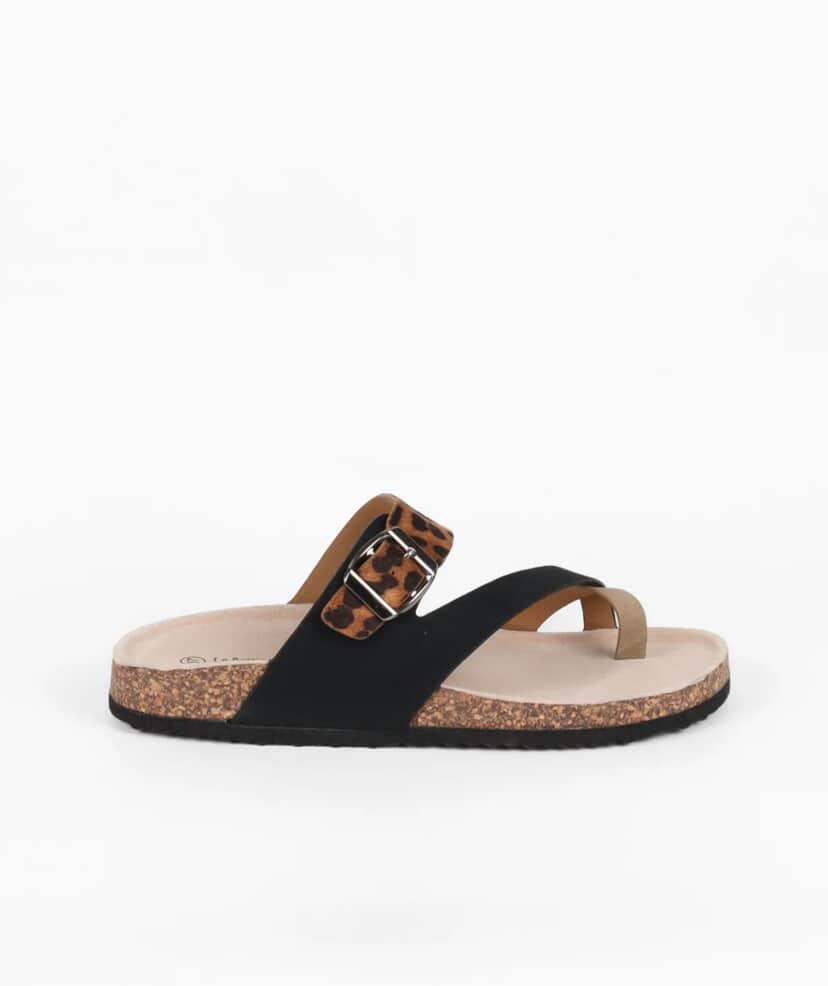 Luna Leopard Print Sandal